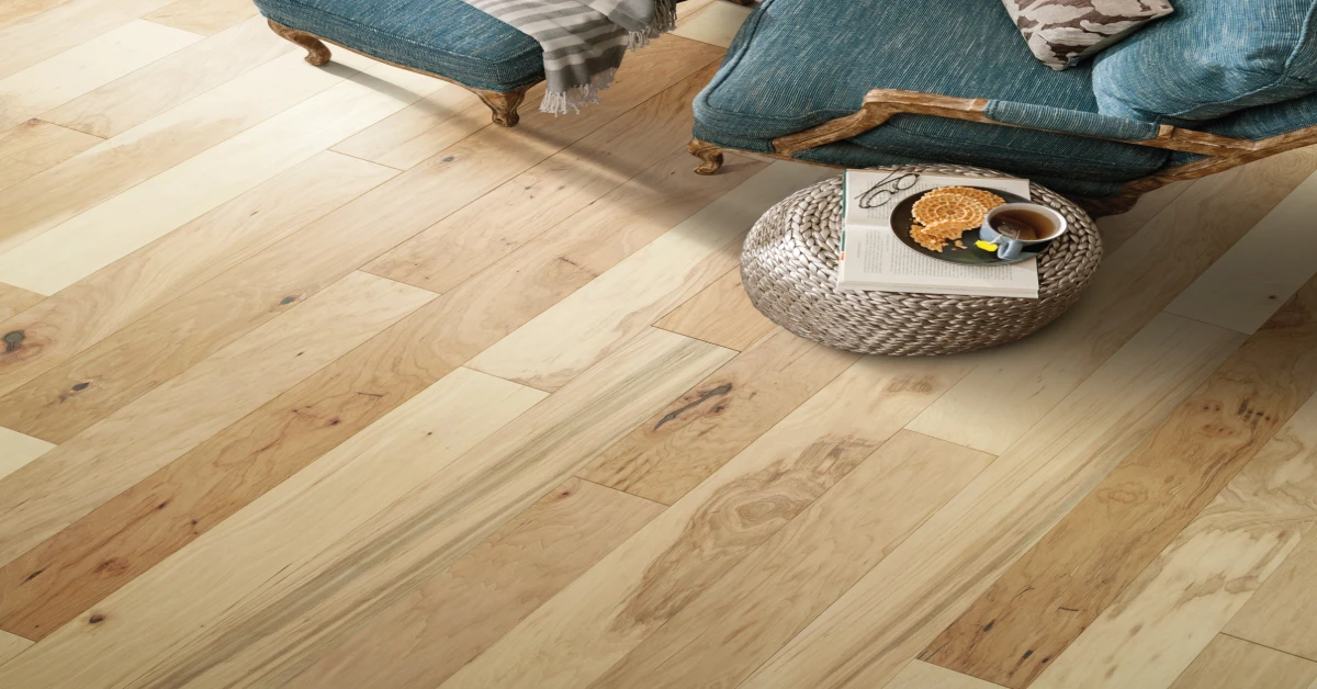 5-inch Hickory engineered hardwood boards with durable modern 2026 style for hardwood floor installation.